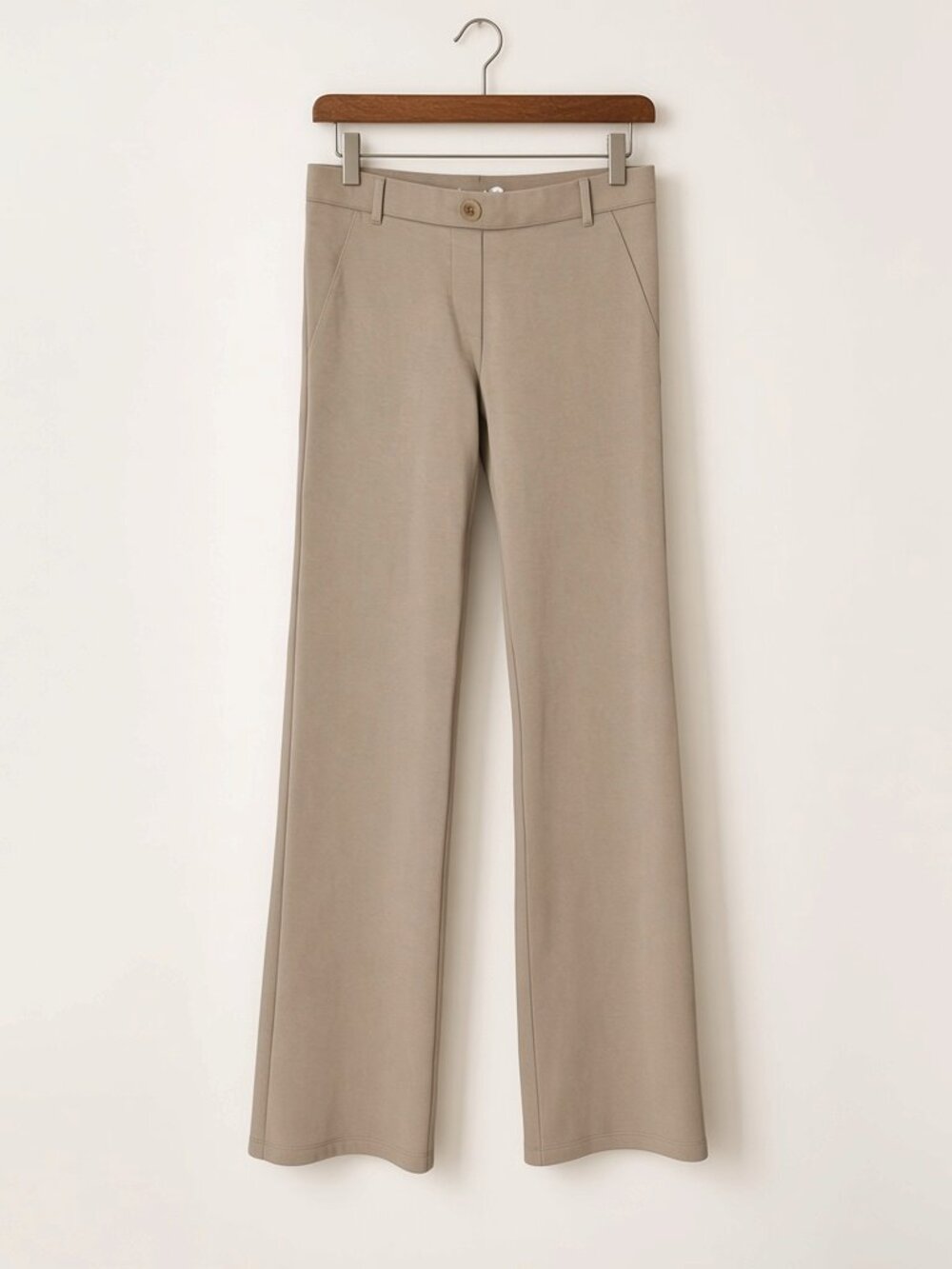 BETABRAND BOOT CUT CLASSIC TAUPE BROWN DRESS PANT YOGA PANTS